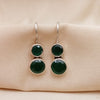 Cute Hydro Emerald Green Earrings