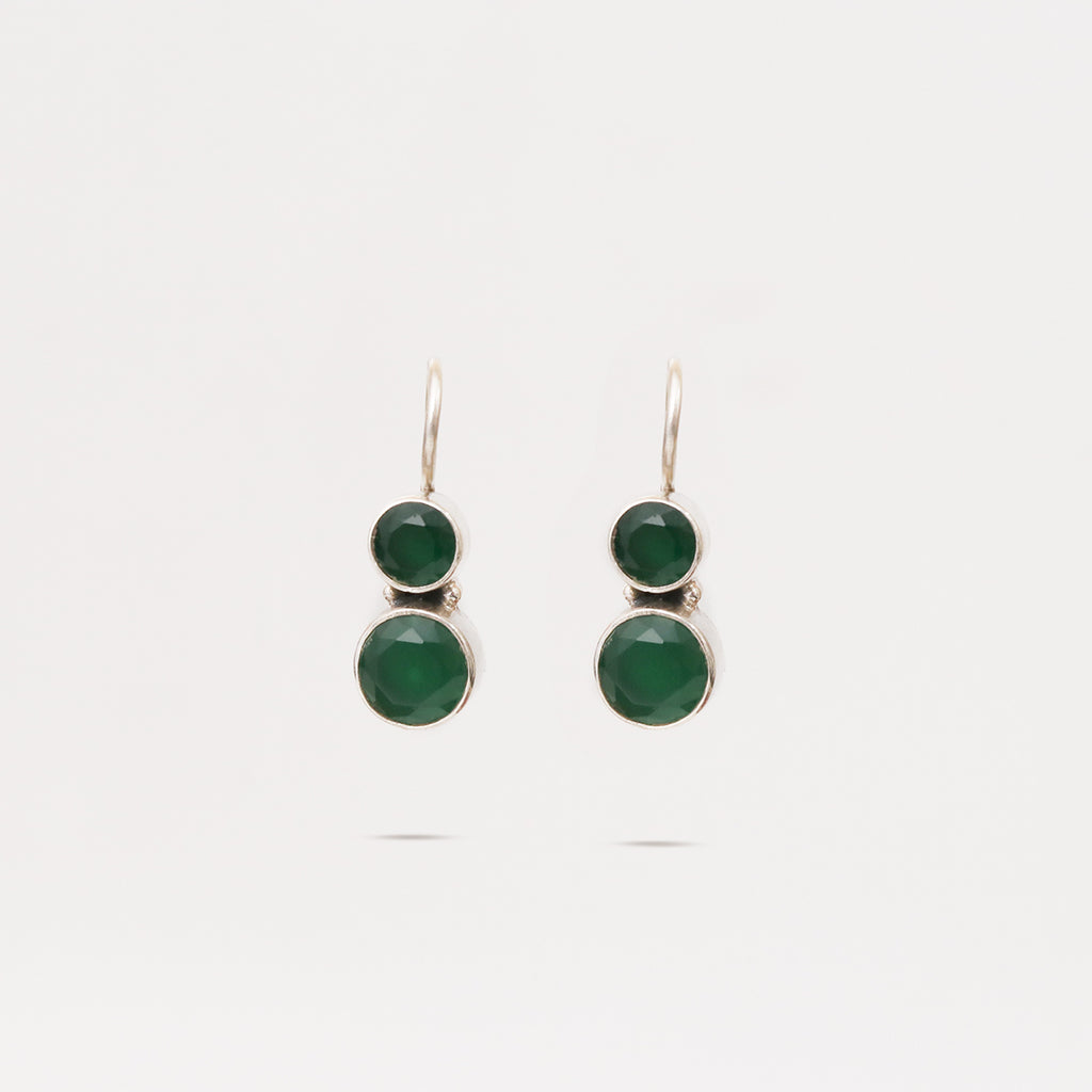 Cute Hydro Emerald Green Earrings