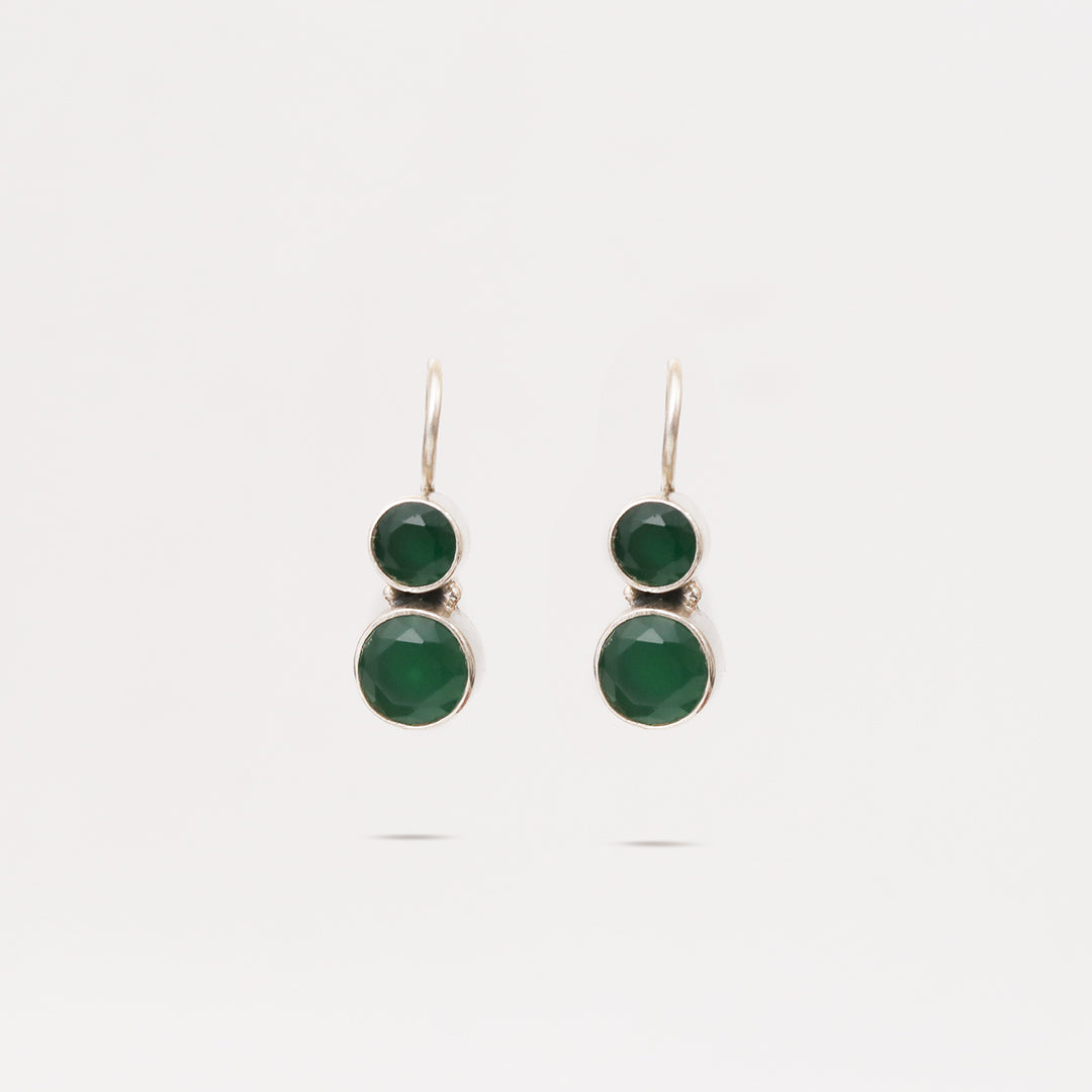 Cute Hydro Emerald Green Earrings