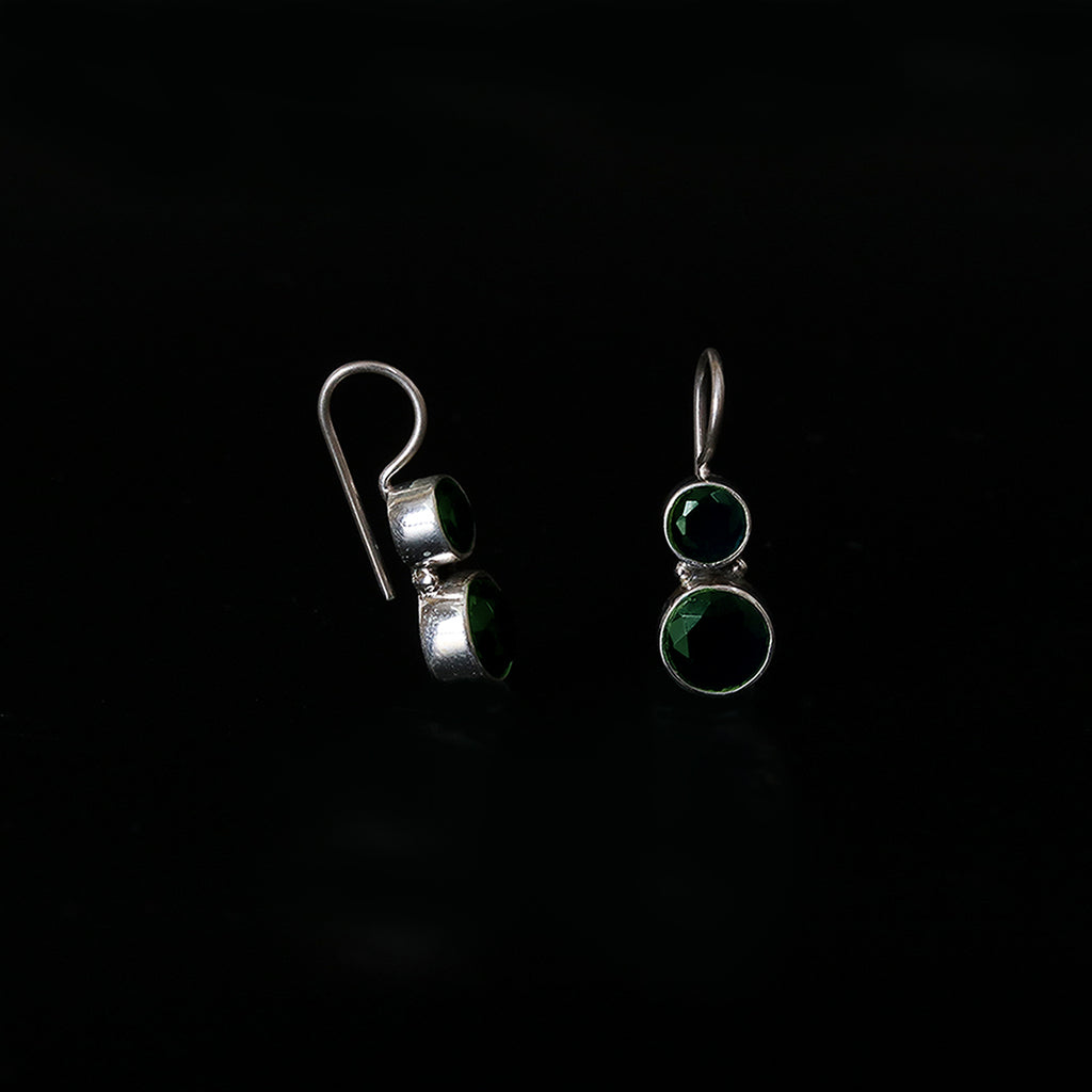 Cute Hydro Emerald Green Earrings