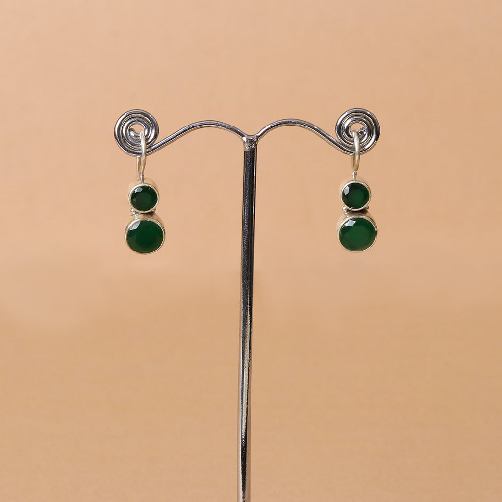 Cute Hydro Emerald Green Earrings