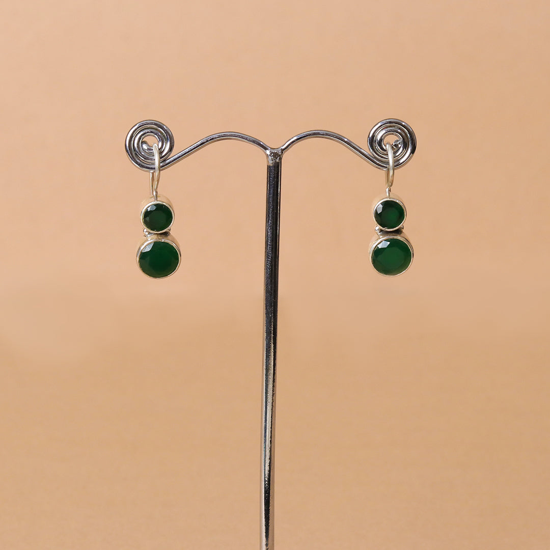 Cute Hydro Emerald Green Earrings