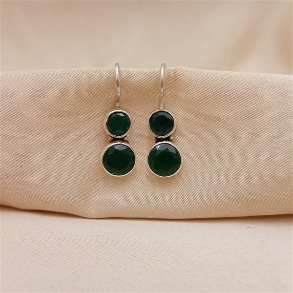 Cute Hydro Emerald Green Earrings