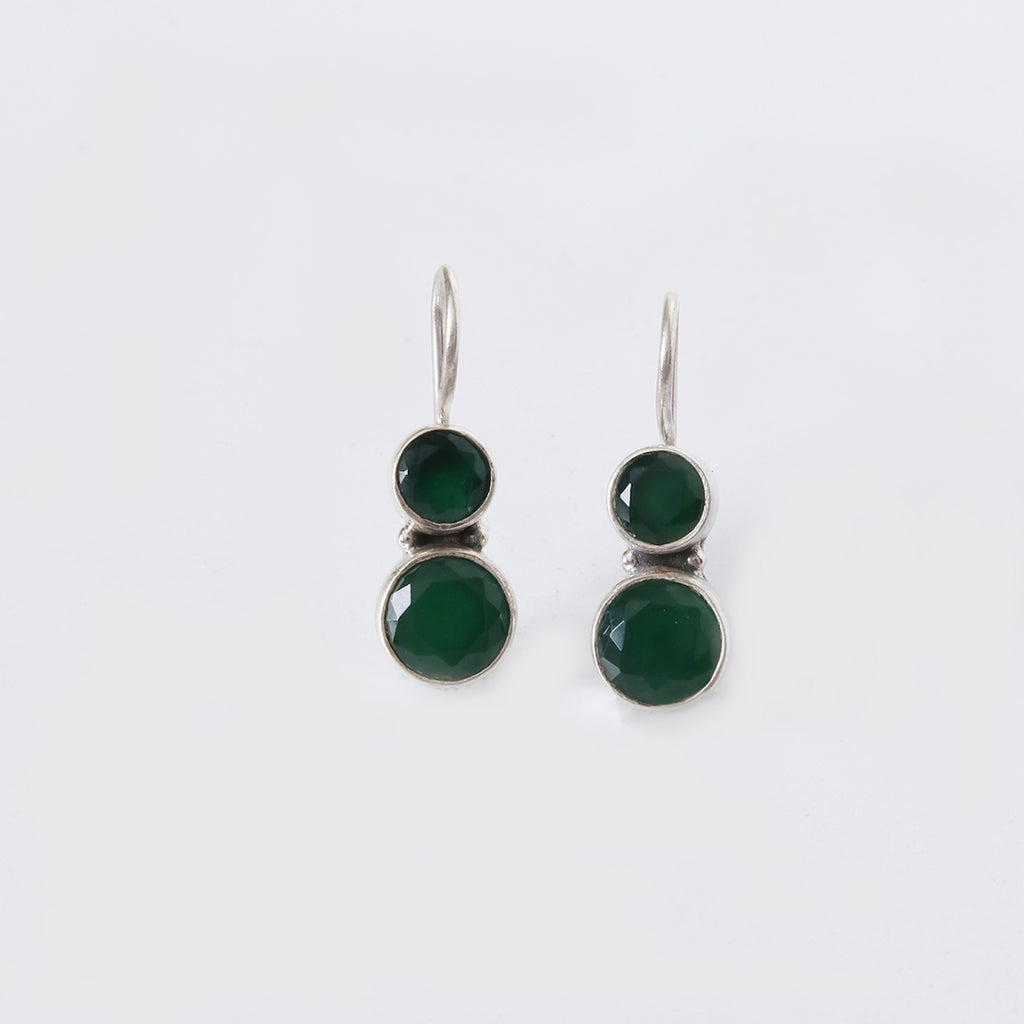 Cute Hydro Emerald Green Earrings