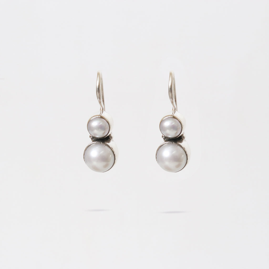 Elegant Pearl Hook Earrings