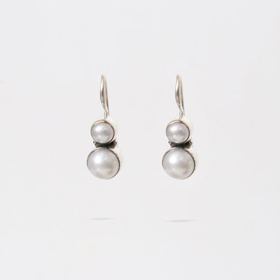Elegant Pearl Hook Earrings