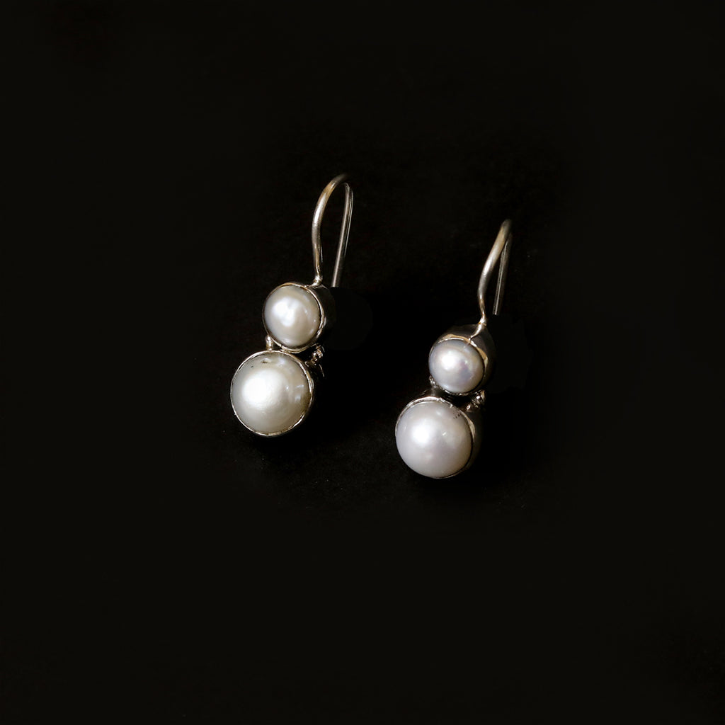 Elegant Pearl Hook Earrings