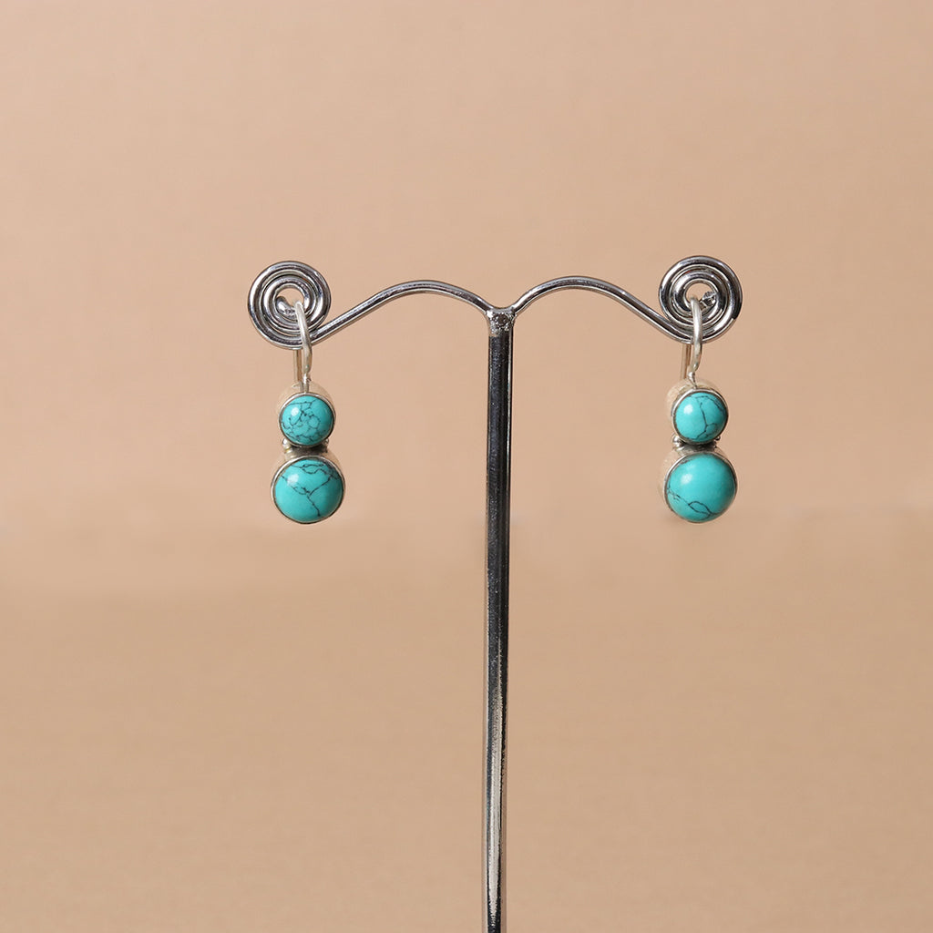 Cute Hydro Turquoise Earrings – view 7 of 11