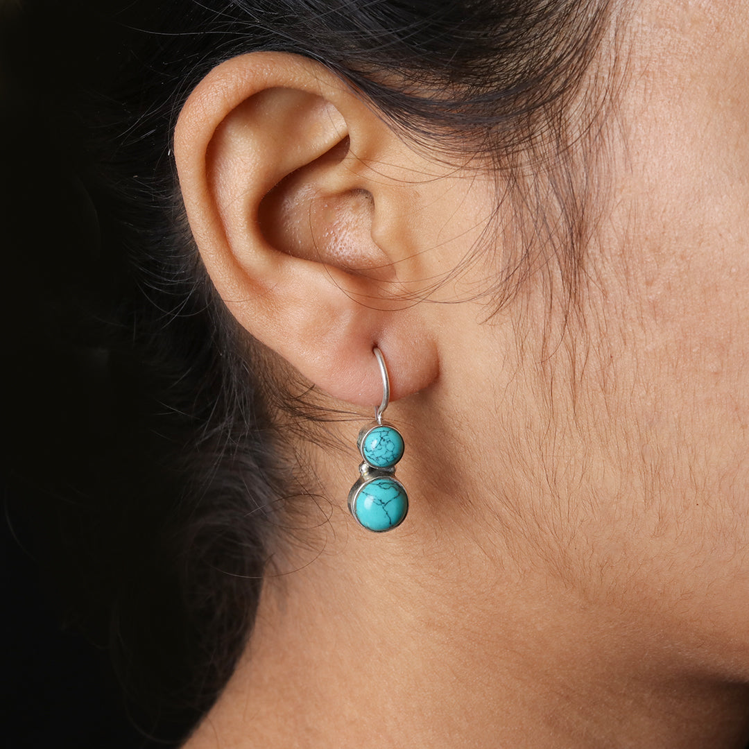 Cute Hydro Turquoise Earrings – view 9 of 11