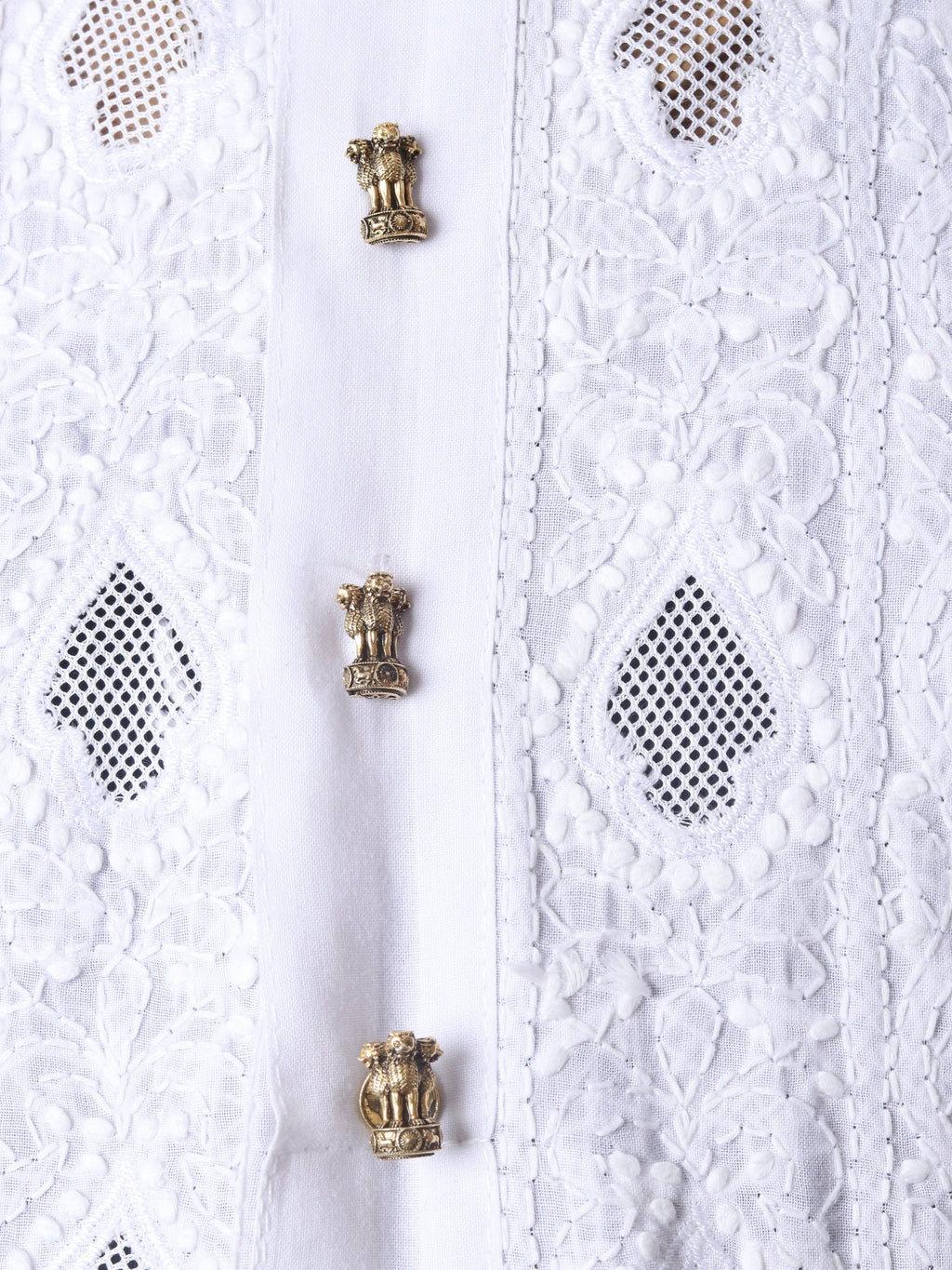 Emblem Kurta Button