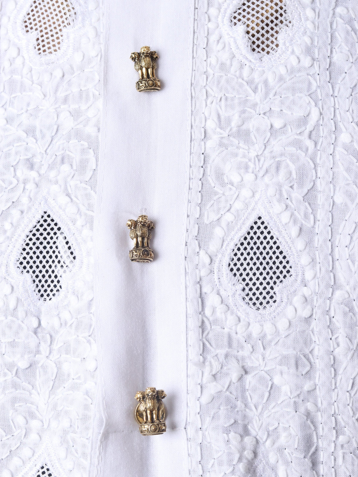 Emblem Kurta Button