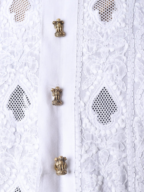 Emblem Kurta Button