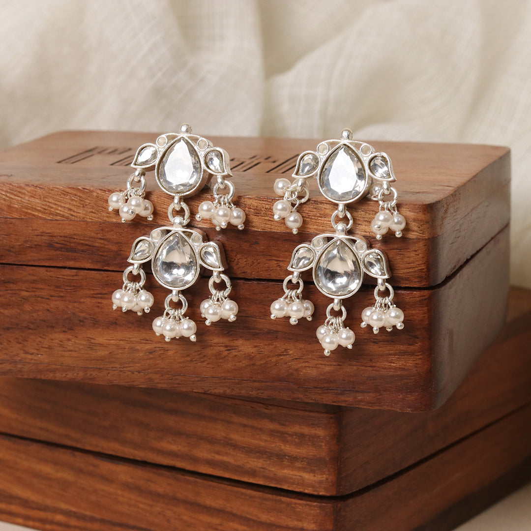 Kundan Pearl Earrings