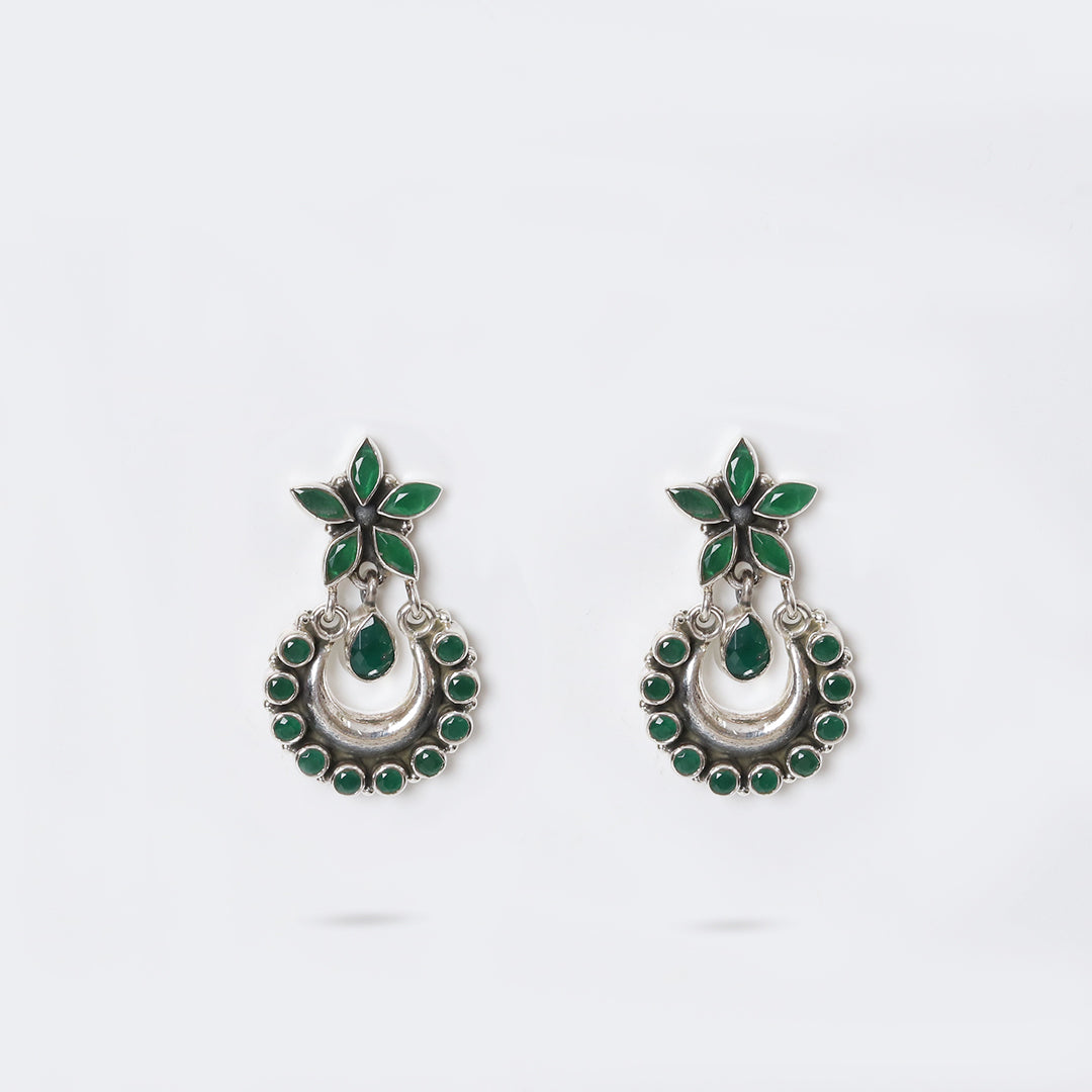 Hydro Emerald Green Chandbali
