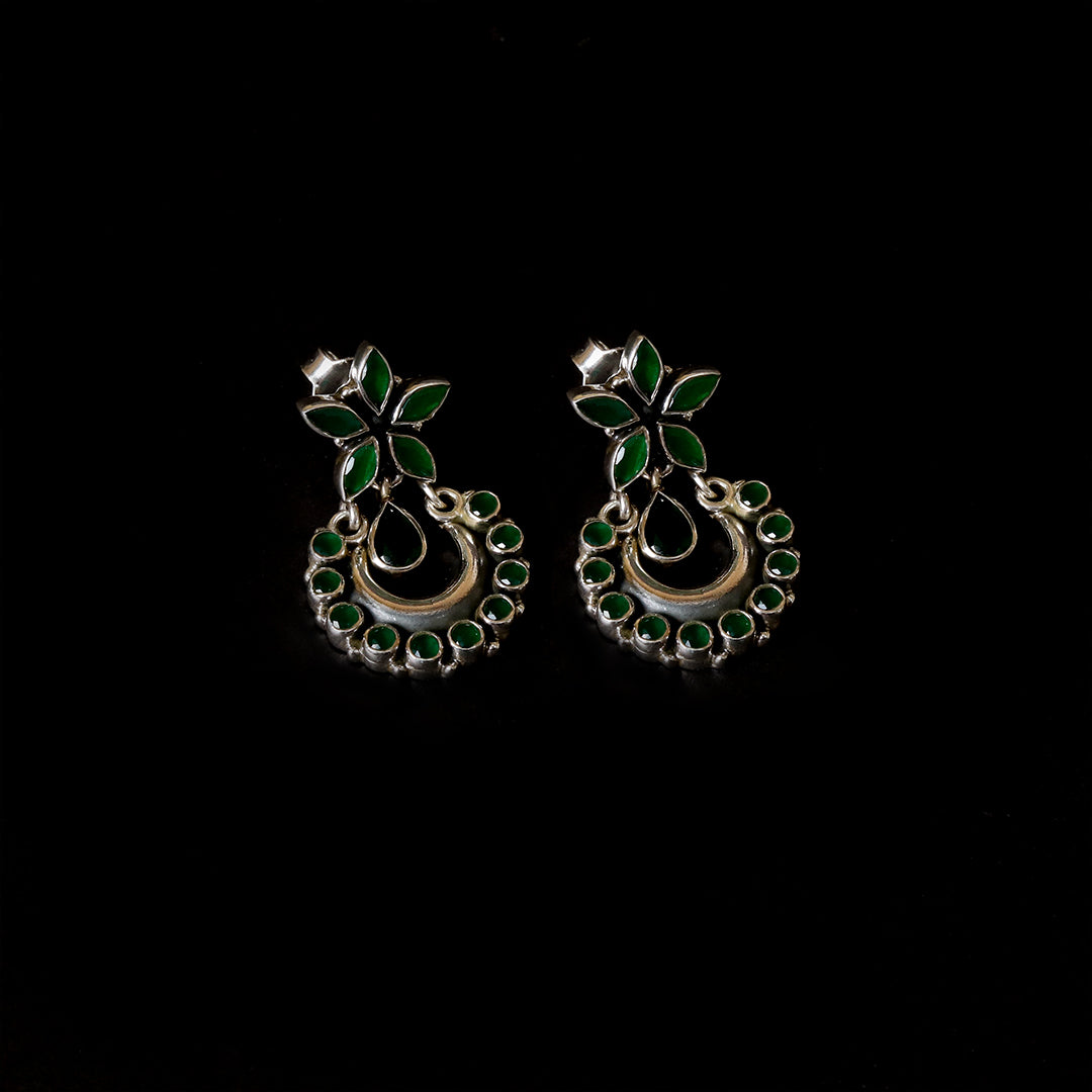Hydro Emerald Green Chandbali