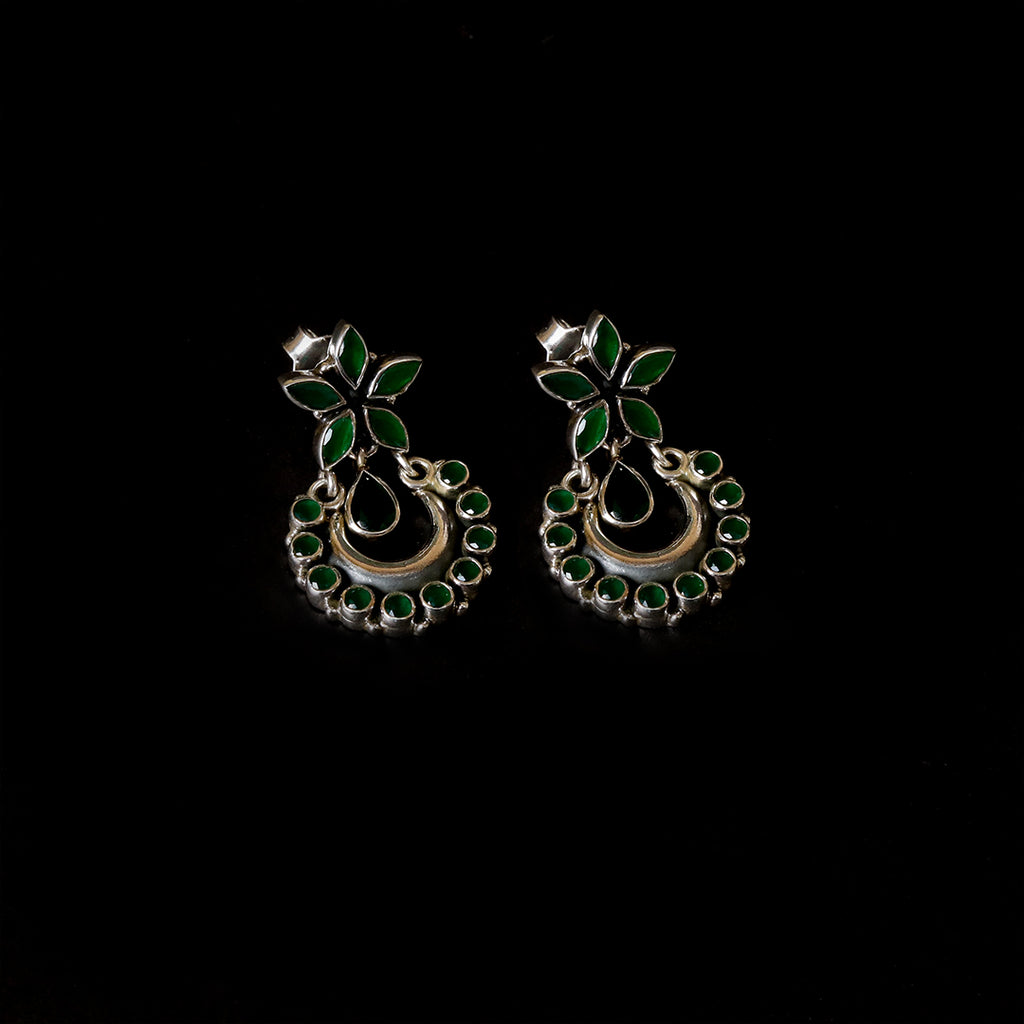 Hydro Emerald Green Chandbali – view 4 of 8