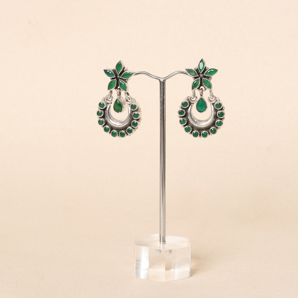 Hydro Emerald Green Chandbali – view 5 of 8