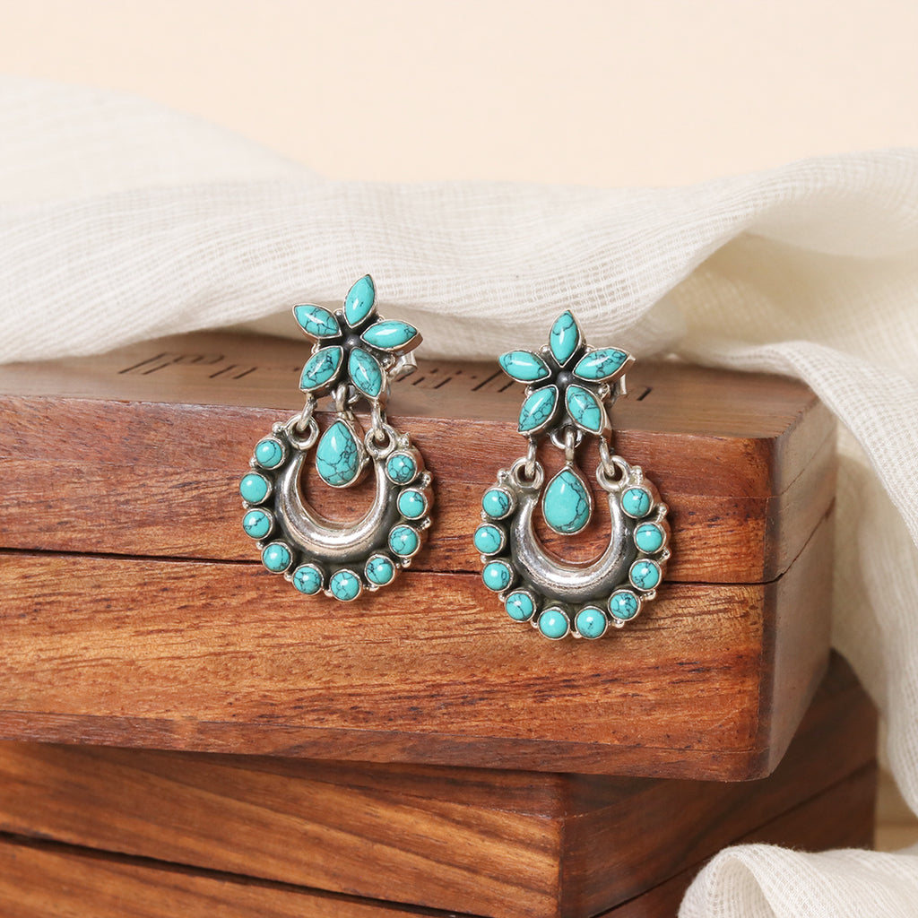 Hydro Turquoise Chandbali – view 3 of 8