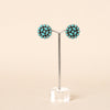 Round Hydro Turquoise Studs