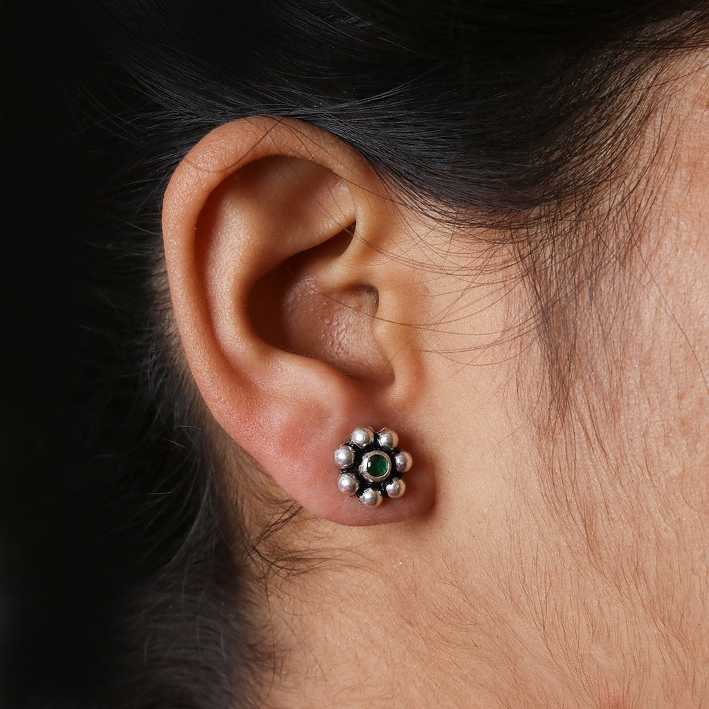 Green Kudi Earrings