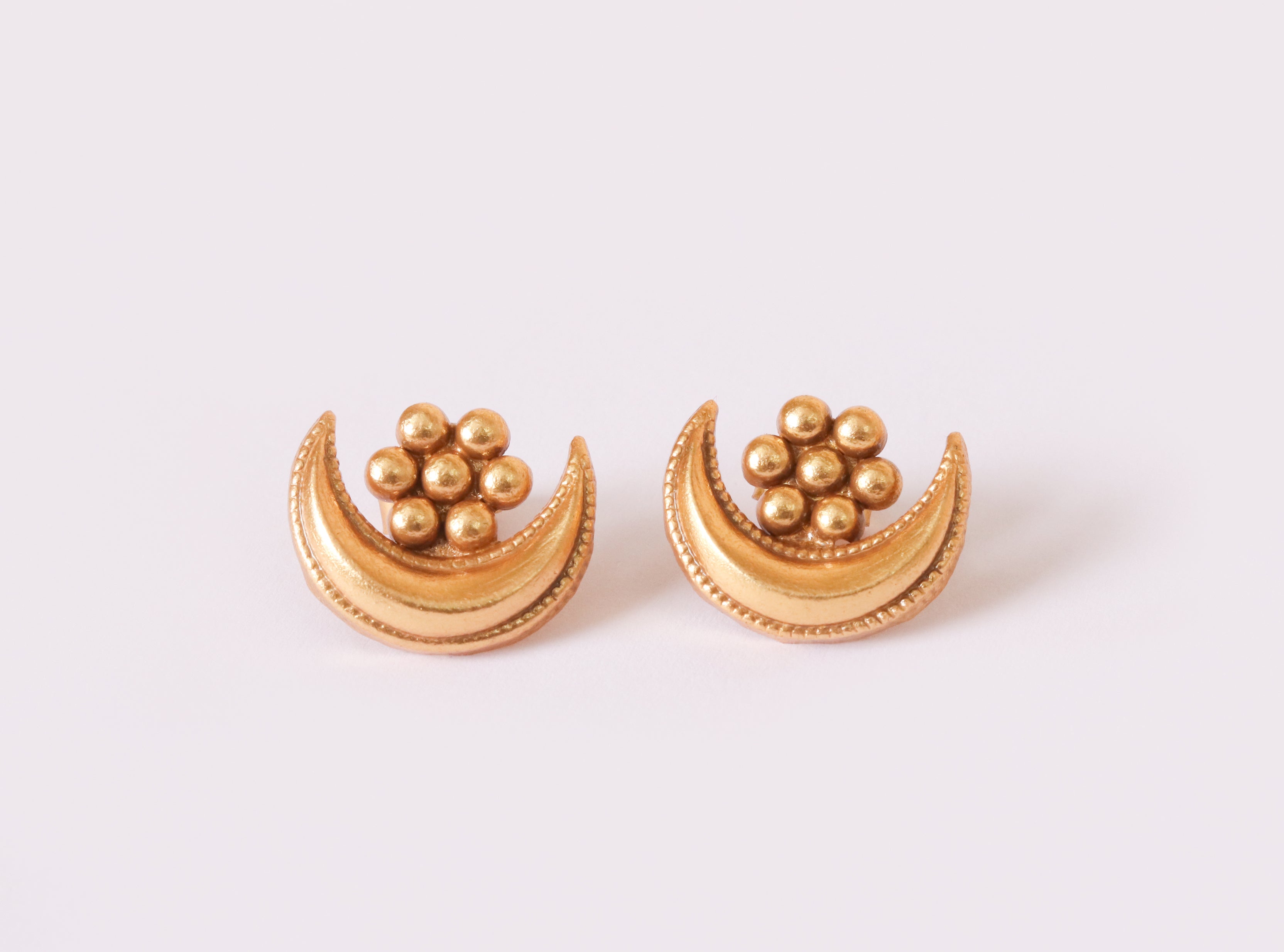 Chandraphool Earrings – Gold-Plated &amp; Handcrafted in Sterling Silver