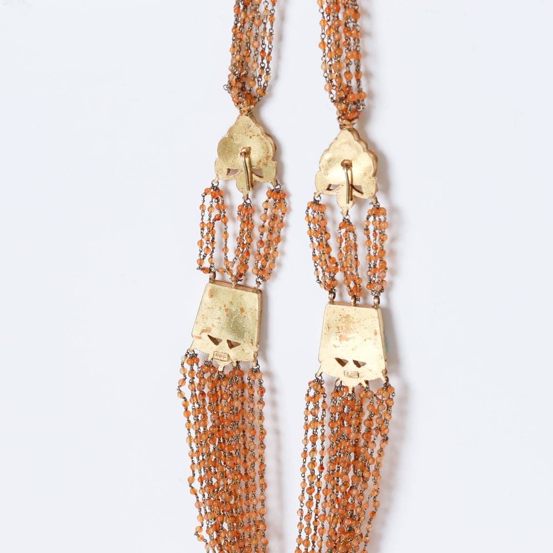 Kundan-Garnet neck piece