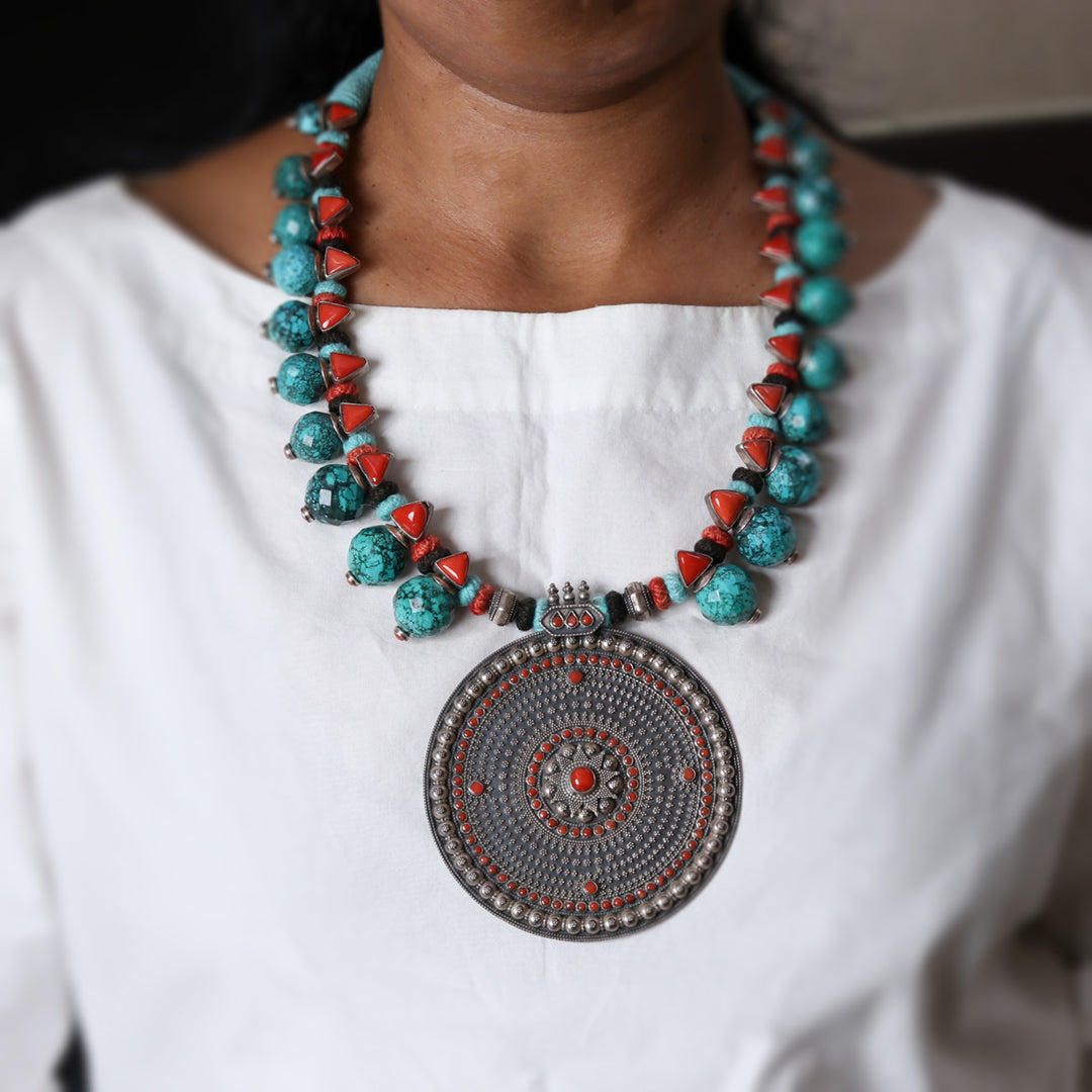 silver necklace
