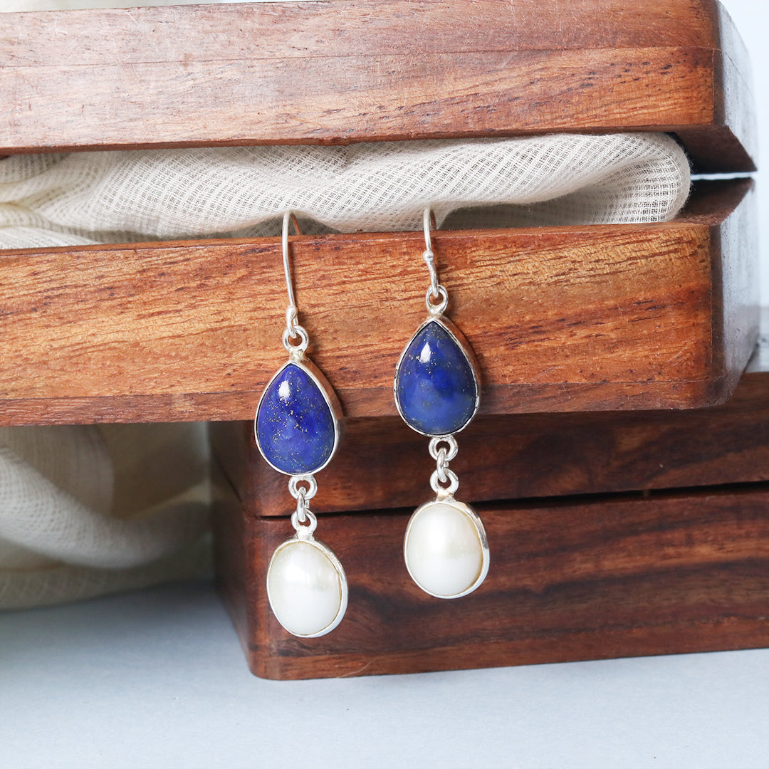 Lapiz Pearl earrings
