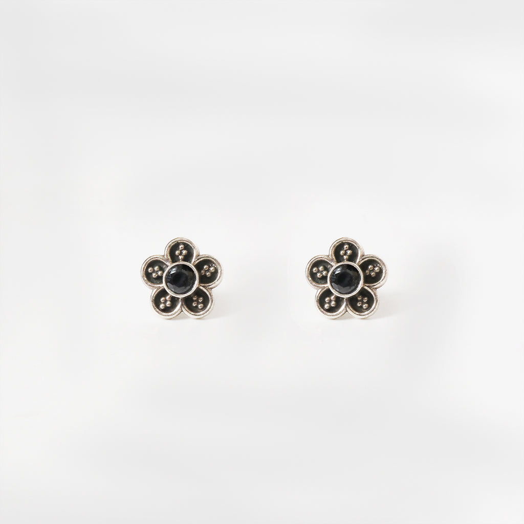 Floral - Blue Studds