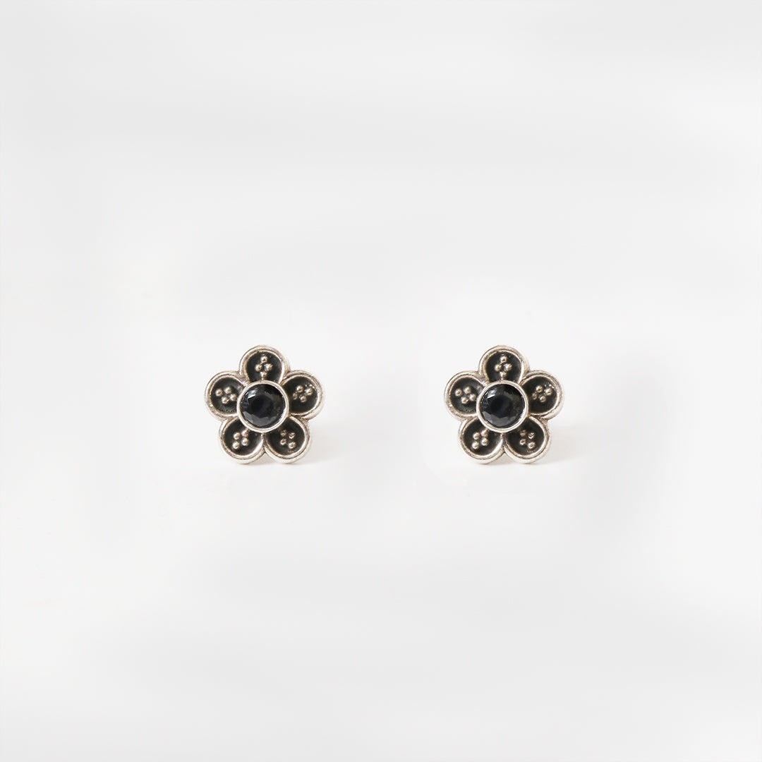 Floral - Blue Studds