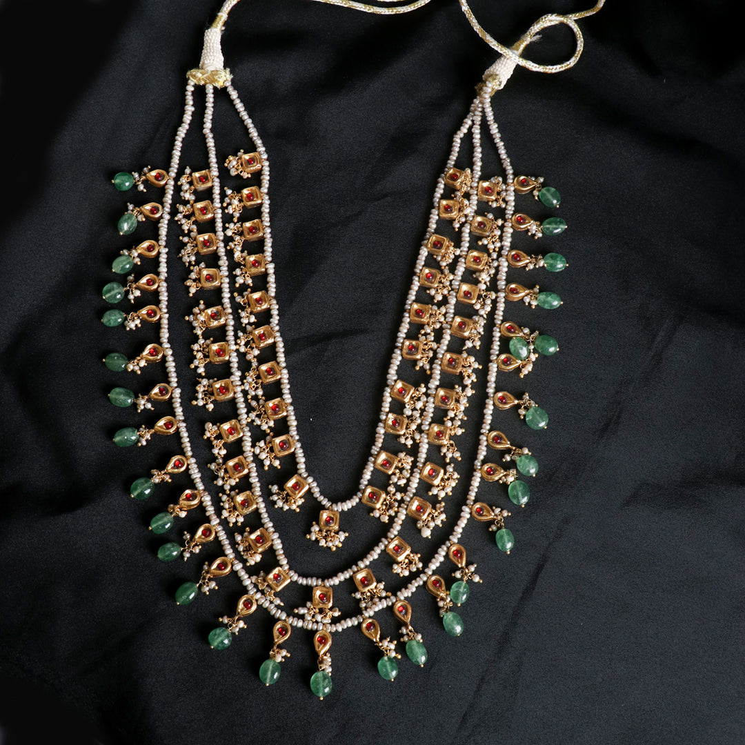 Reversable Layered Kundan Necklace
