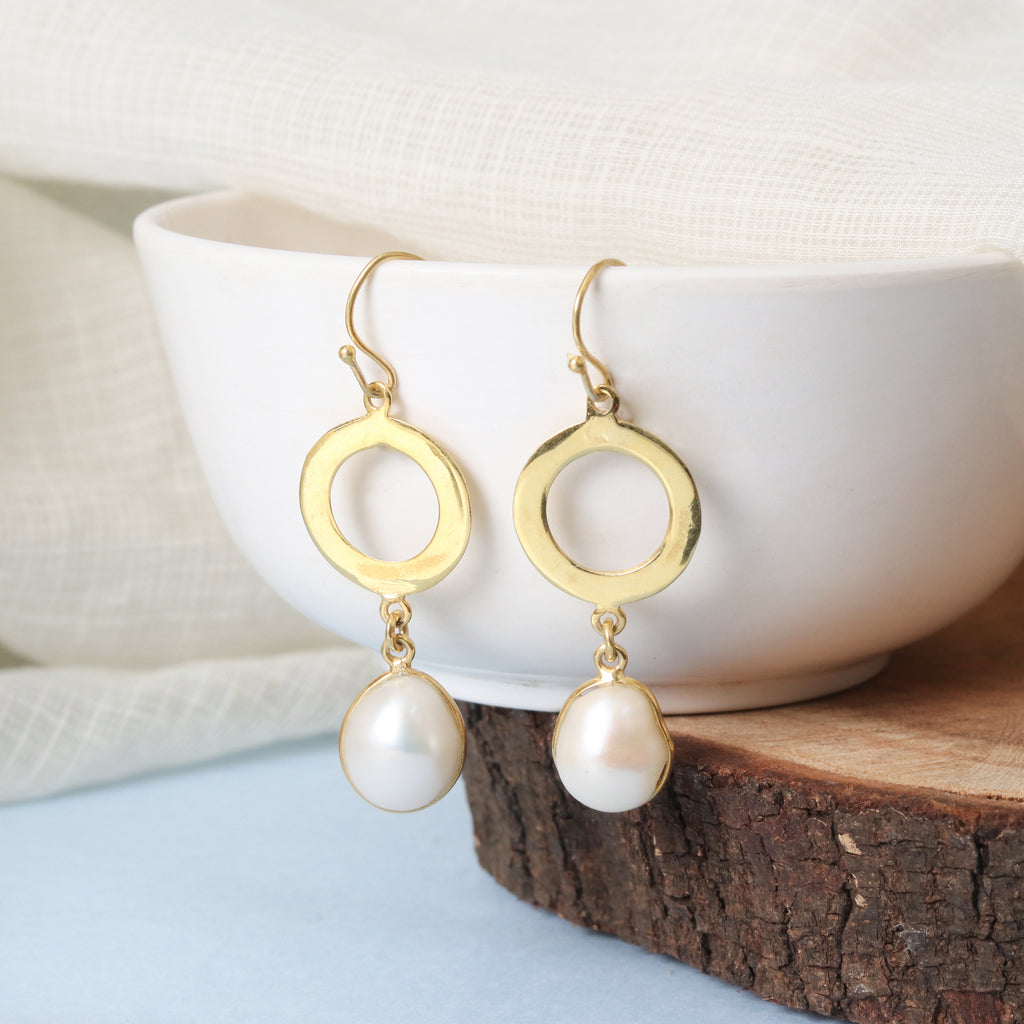Radiant Pearl Drop Earrings – view 3 of 7