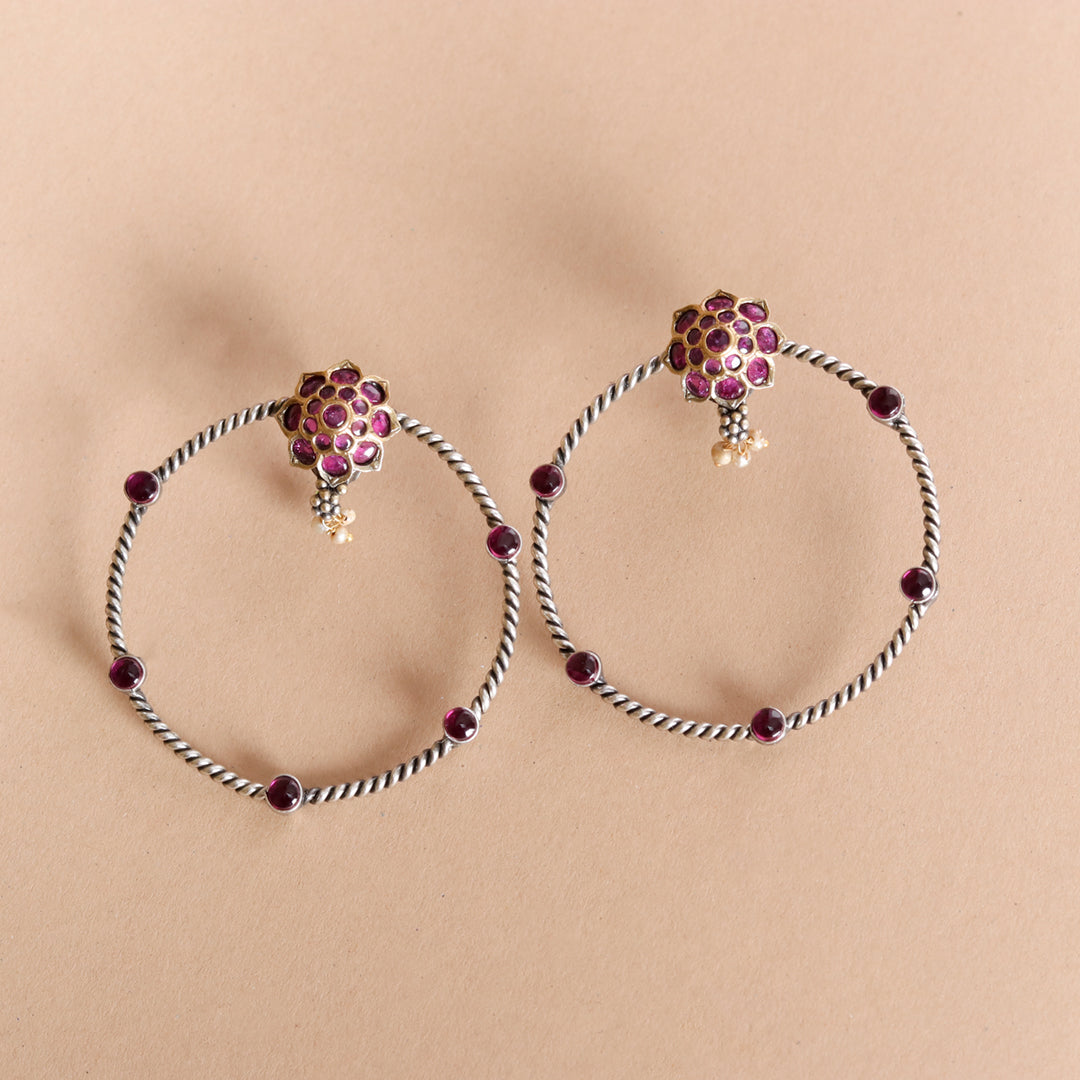 Silver earring