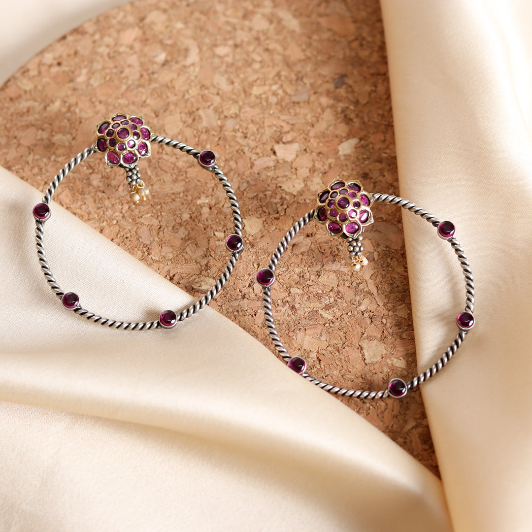 Silver earring