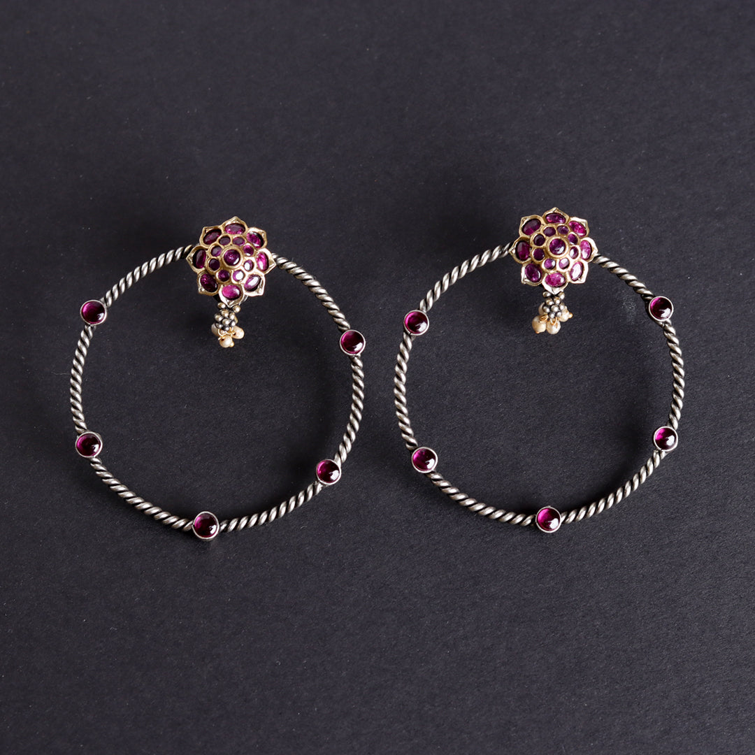 Silver earring