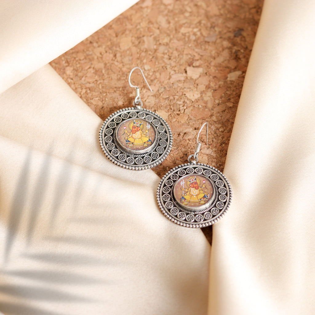 Silver earring