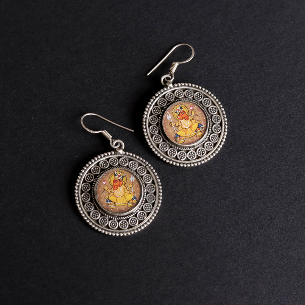 Silver earring