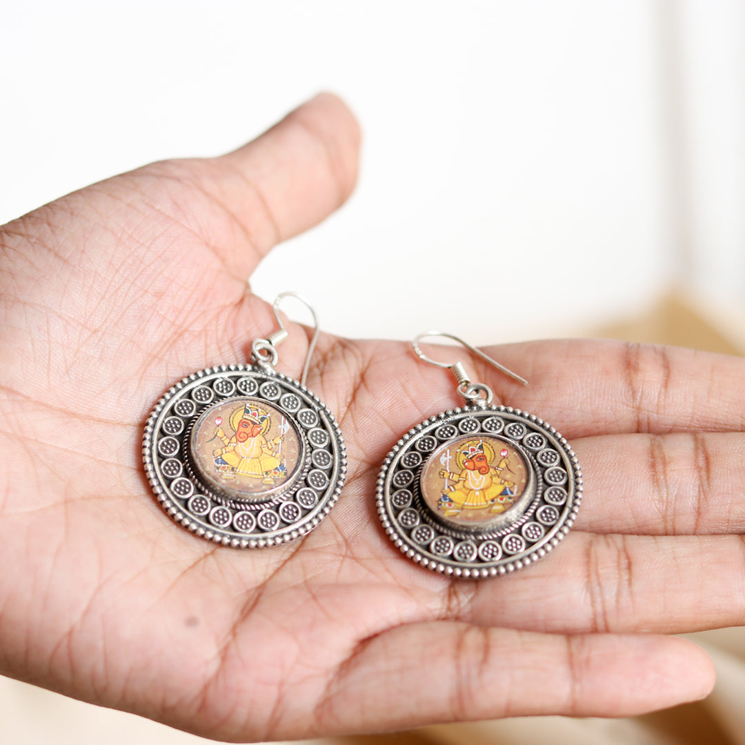 Silver earring