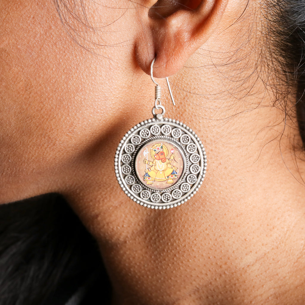 Silver earring