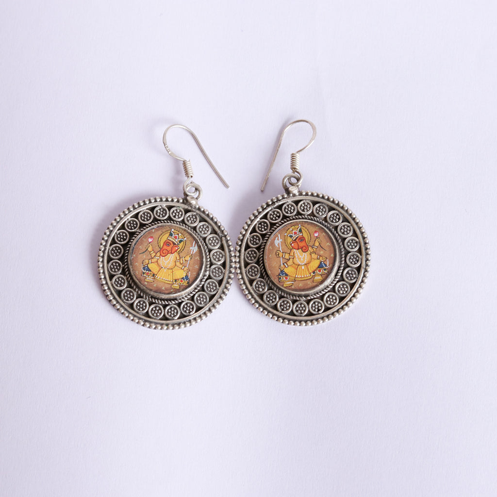 Silver earring