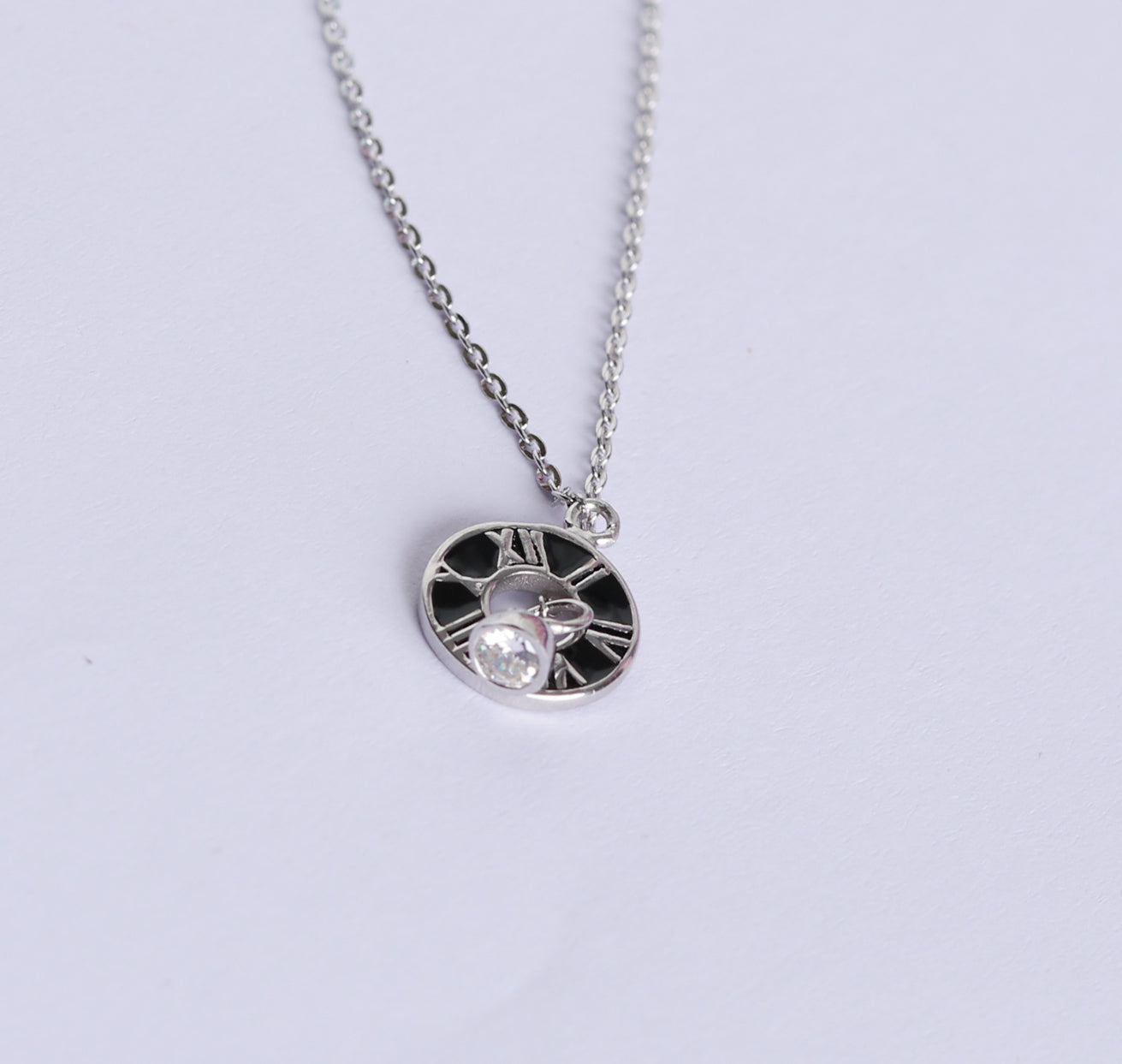 Silver Roman Necklace