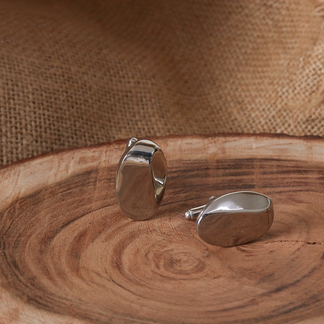 Minimalist Sterling Silver Cufflinks