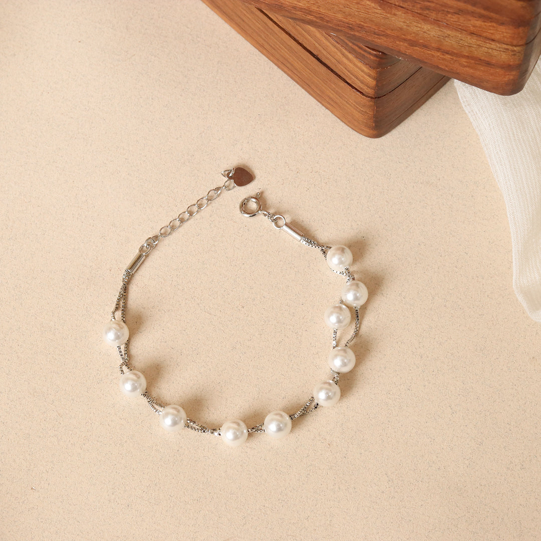 Double line pearl Bracelet