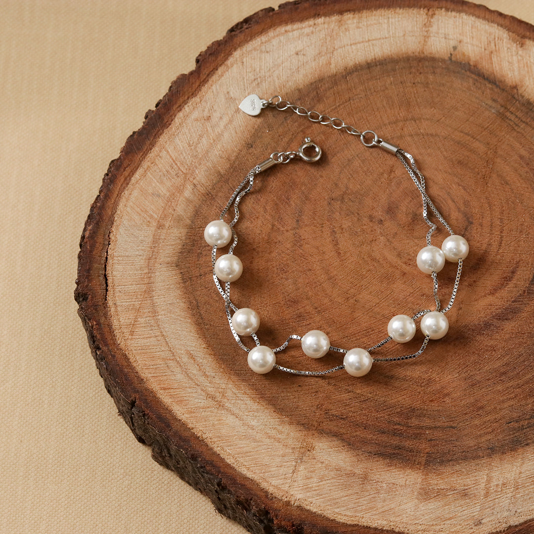 Double line pearl Bracelet