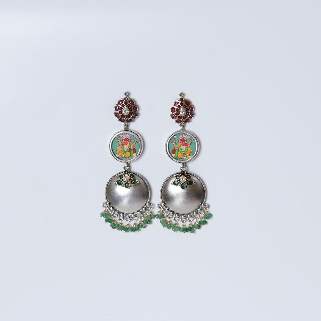 Anokhi - Hand Painted Ganesha Earrings