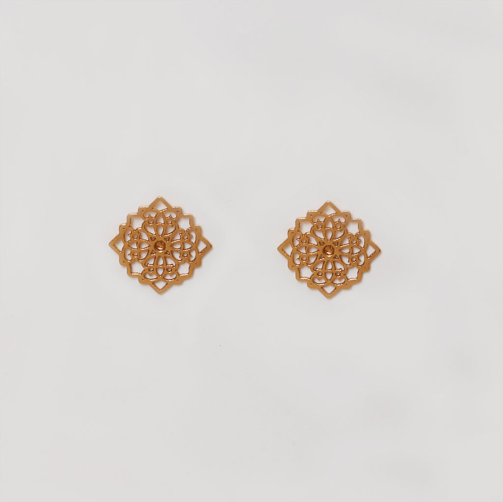 Gold-Plated Cutwork Earrings – view 6 of 6