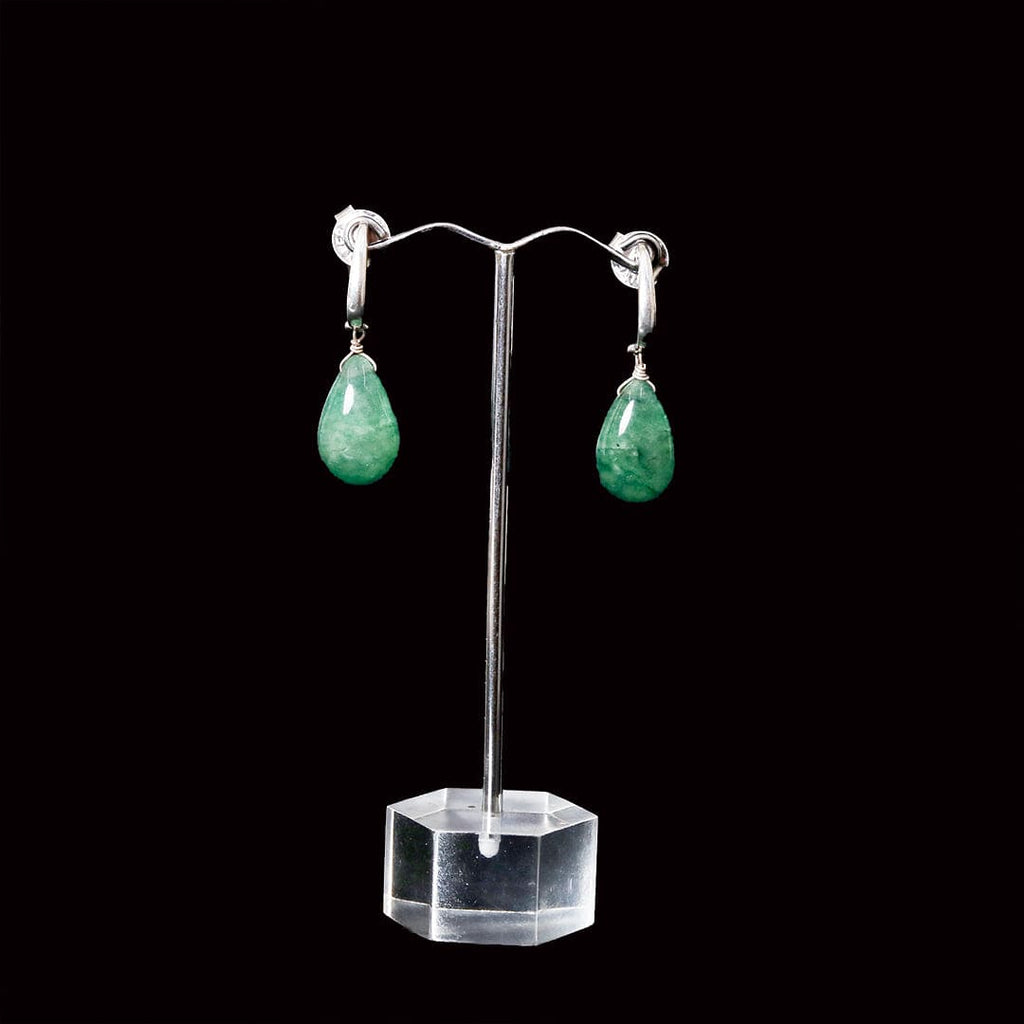 Emerald colour drop Earrings