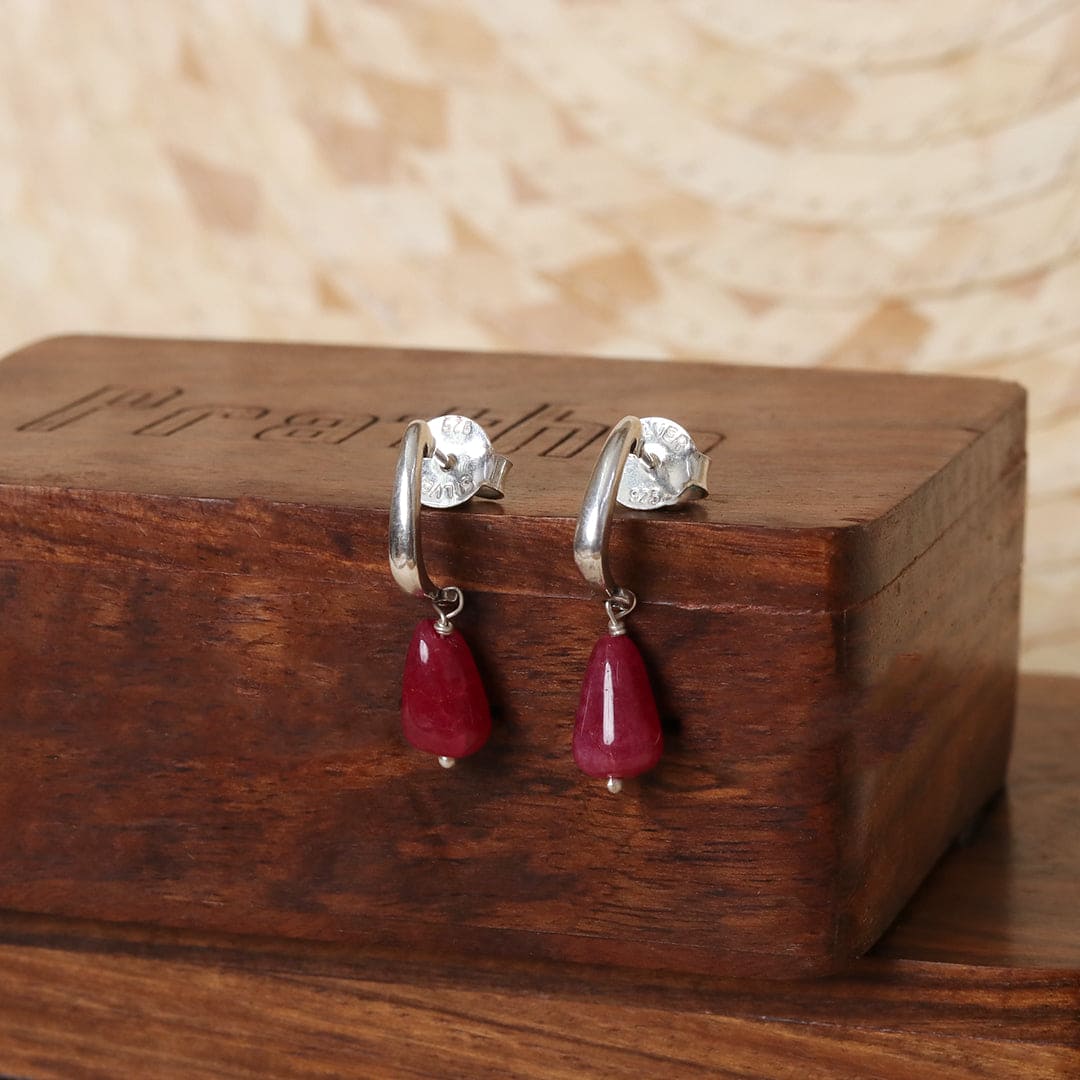 Ruby Drop Earrings – view 6 of 7