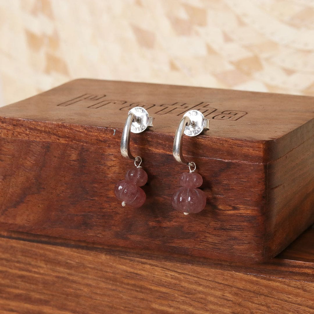 Faceted stone Earrings - Wine – view 5 of 7