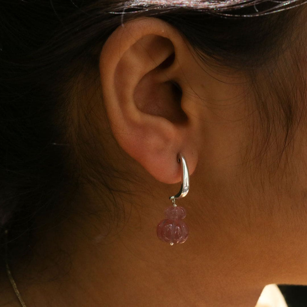 Faceted stone Earrings - Wine – view 4 of 7